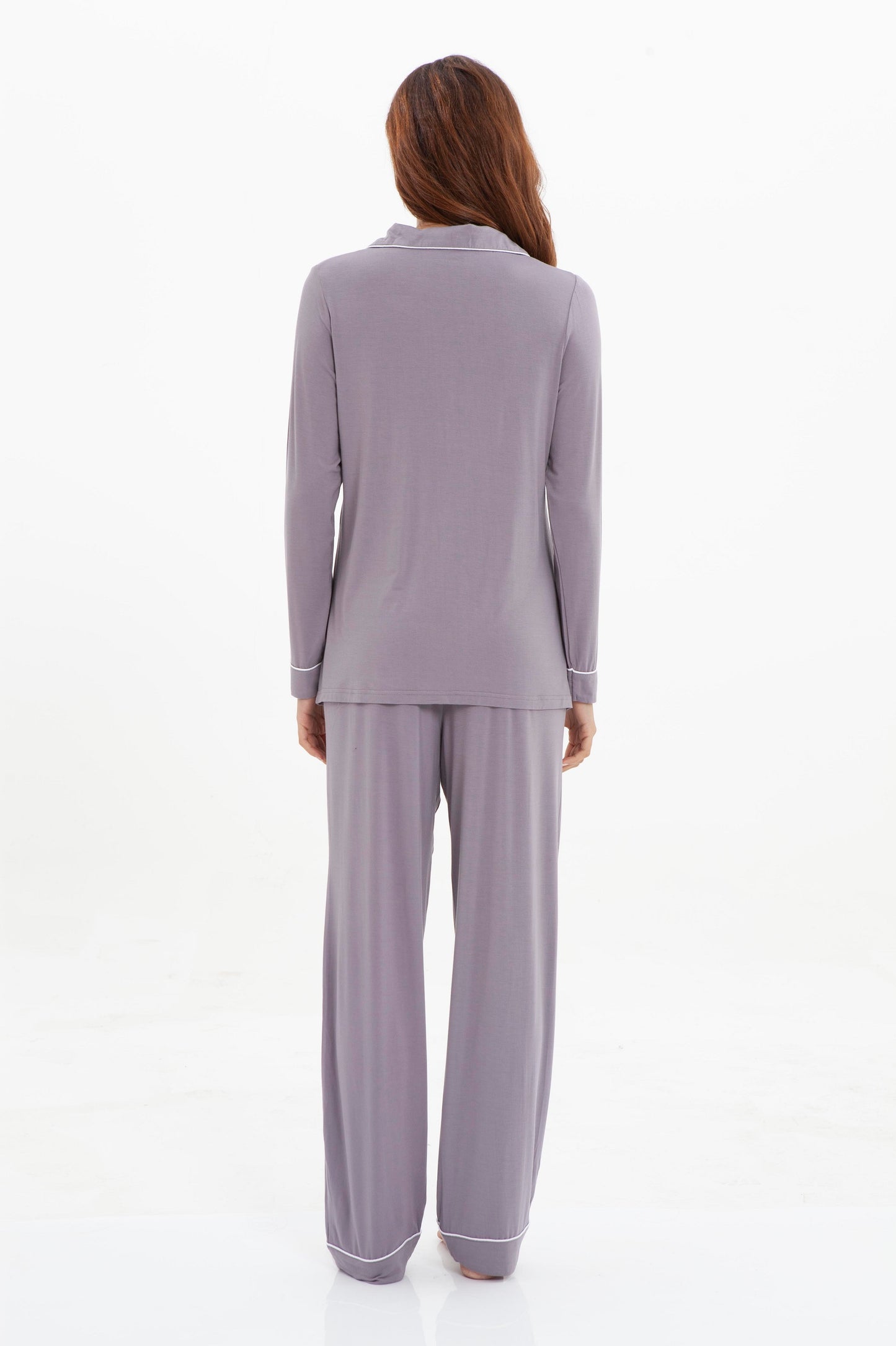 Women's Longsleeve Pajamas Set <br>- Grey