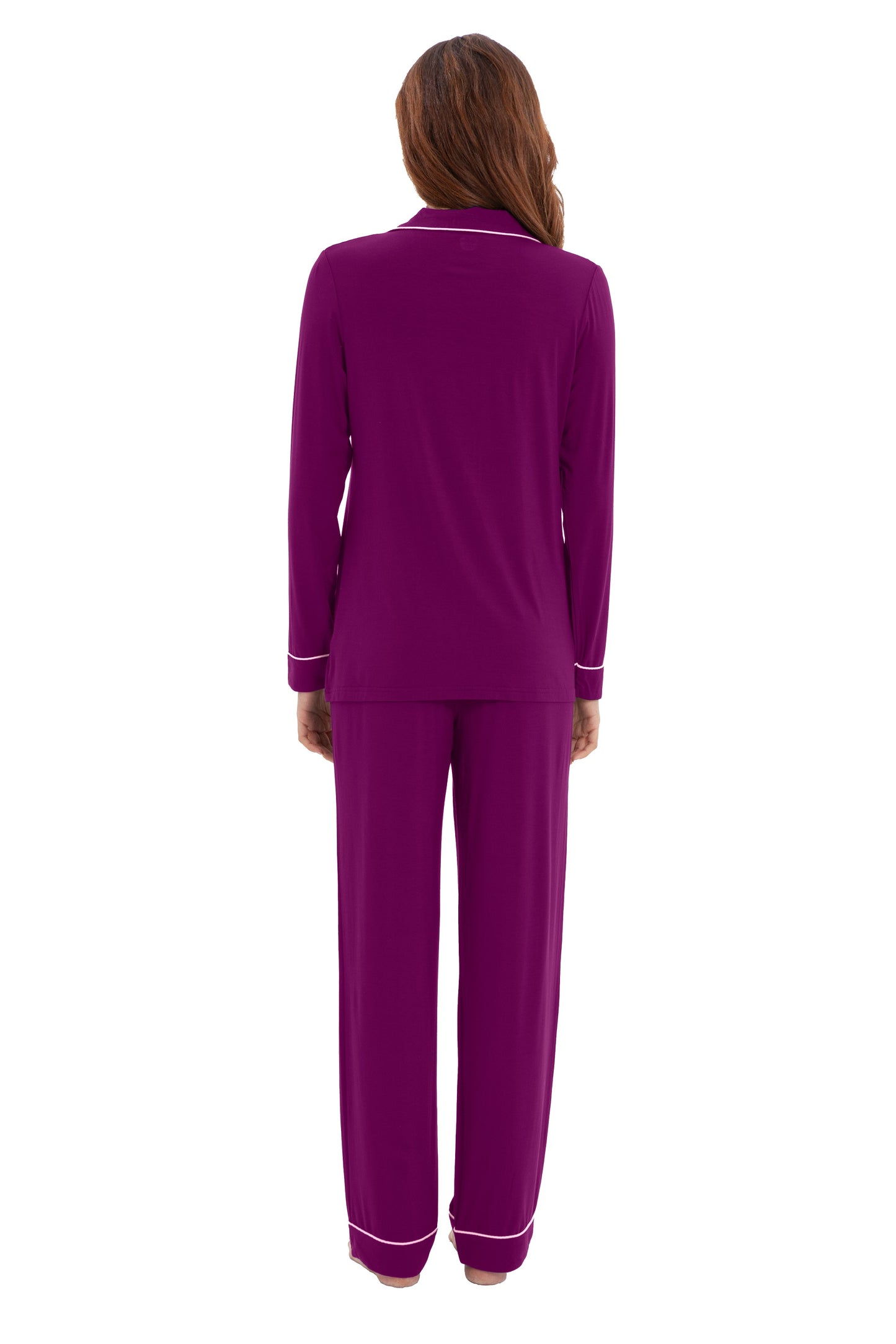Women's Longsleeve Pajamas Set <br>- Fuchsia