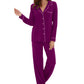 Women's Longsleeve Pajamas Set <br>- Fuchsia