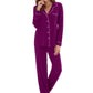 Women's Longsleeve Pajamas Set <br>- Fuchsia