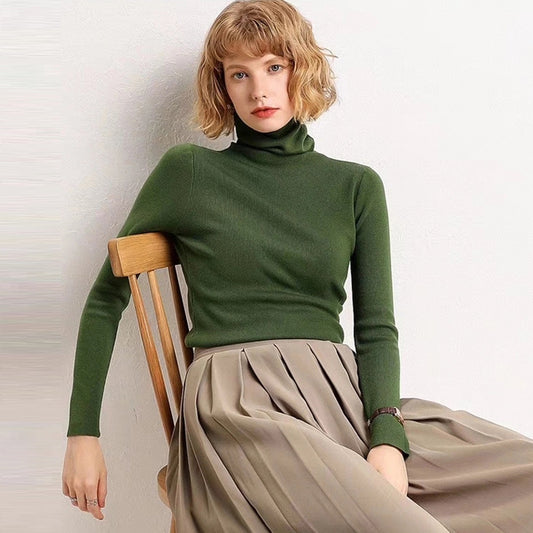 Longsleeve Turtleneck Jumper <br>- Green